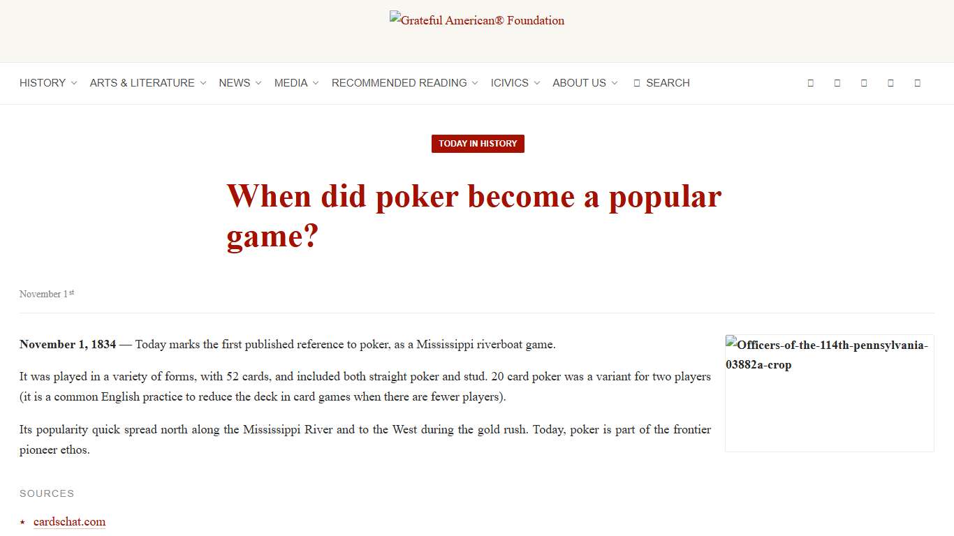 When did poker become a popular game?